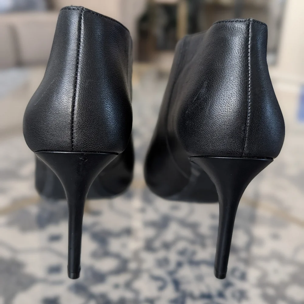 Calvin Klein Black Open-Toe Booties Size 8 - Picture 4 of 5